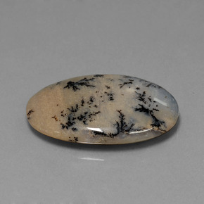 Ágata dendrítica multicolor natural de 26,13 ct, corte óvalo, opaco
