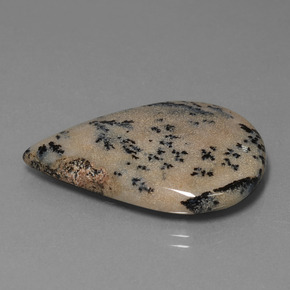 Ágata Dendrítica Multicolor natural de 28.31 ct, En forma de pera, Opaco