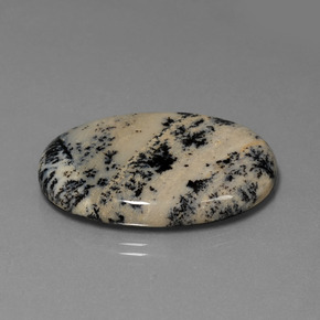 Ágata dendrítica multicolor natural de 36,51 ct, corte óvalo, opaco