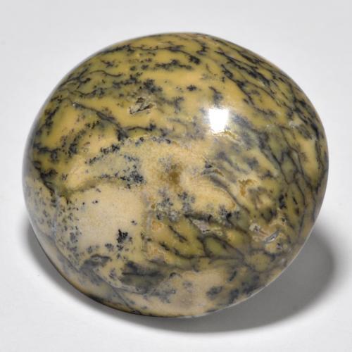 Ágata dendrítica multicolor natural de 35,83 ct, corte óvalo, opaco