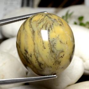 Ágata Dendrítica Multicolor natural de 44.92 ct, Corte Óvalo, Opaco