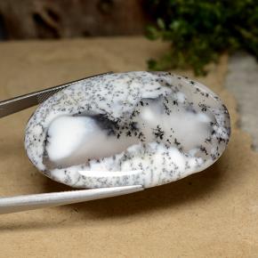 Ágata dendrítica multicolor natural de 99,91 ct, corte óvalo, translúcido