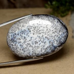 Ágata Dendrítica Multicolor natural de 104.78 ct, Corte Óvalo, Opaco