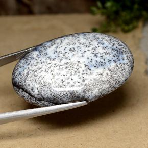 Ágata Dendrítica Multicolor natural de 104.78 ct, Corte Óvalo, Opaco