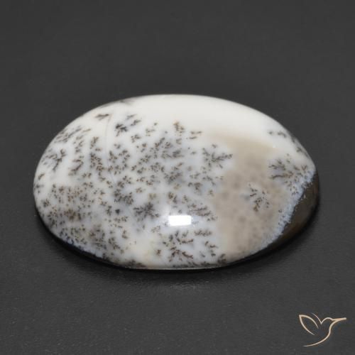 Ágata dendrítica Multicolor natural de 9.34 ct, Ovalada, Opaco
