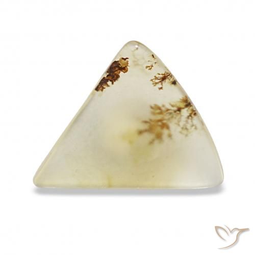 Ágata dendrítica Multicolor natural de 2.11 ct, Trillón, Transparente