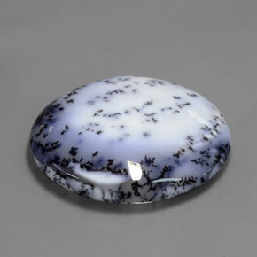 Calcedonia dendrítica Multicolor natural de 69.65 ct, Corte Óvalo, Translúcido