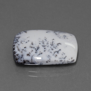 Calcedonia dendrítica Multicolor natural de 11.33 ct, Corte Cojín, Opaco