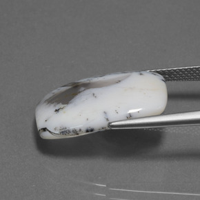 Calcedonia dendrítica Multicolor natural de 10.32 ct, Corte Cojín, Translúcido