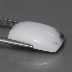 Calcedonia dendrítica Multicolor natural de 10.95 ct, Corte Cojín, Opaco