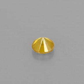 Diamante Amarillo natural de 0.13 ct, Corte Redondo, SI-I1