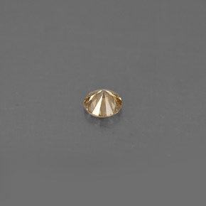 Diamante Champán natural de 0.15 ct, Corte Redondo, VS