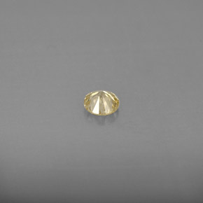 Diamante amarillo natural de 0,18 ct, corte redondo, VS