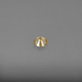 Diamante amarillo natural de 0,17 ct, corte redondo, VS