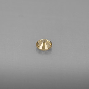 Diamante amarillo natural de 0,20 ct, corte redondo, VS