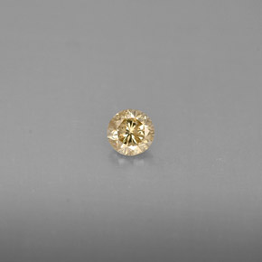 Diamante Champán natural de 0.19 ct, Corte Redondo, VS
