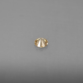 Diamante amarillo natural de 0,14 ct, corte redondo, VS