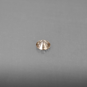 Diamante Champán natural de 0.14 ct, Corte Redondo, VS