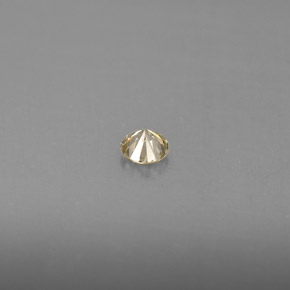 Diamante amarillo natural de 0,16 ct, corte redondo, VS