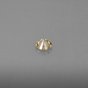 Diamante amarillo natural de 0,21 ct, corte redondo, VS