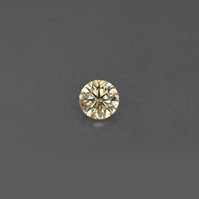 Diamante Champán natural de 0.18 ct, Corte Redondo, VS
