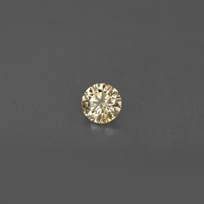 Diamante Champán natural de 0.18 ct, Corte Redondo, VS