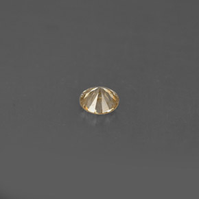 Diamante Champán natural de 0.18 ct, Corte Redondo, VS
