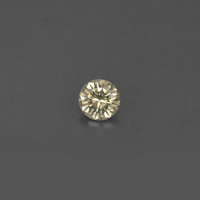 Diamante amarillo natural de 0,17 ct, corte redondo, VS