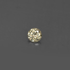 Diamante amarillo natural de 0,17 ct, corte redondo, VS
