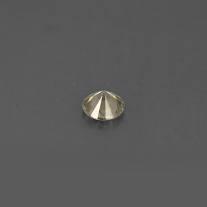 Diamante amarillo natural de 0,17 ct, corte redondo, VS