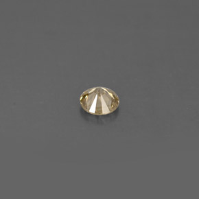 Diamante amarillo natural de 0,17 ct, corte redondo, VS