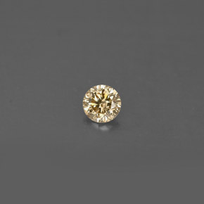 Diamante Marrón natural de 0.14 ct, Corte Redondo, VS