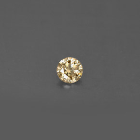 Diamante Marrón natural de 0.14 ct, Corte Redondo, VS