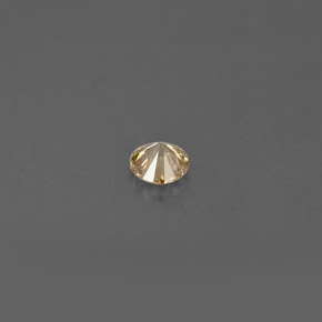 Diamante Marrón natural de 0.14 ct, Corte Redondo, VS