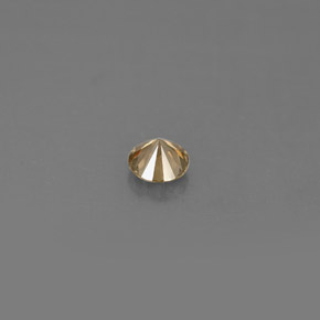 Diamante amarillo natural de 0,17 ct, corte redondo, VS