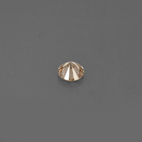 Diamante marrón natural de 0,14 ct, corte redondo, VS