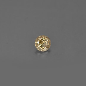 Diamante Champán natural de 0.16 ct, Corte Redondo, VS