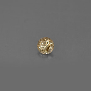 Diamante Champán natural de 0.16 ct, Corte Redondo, VS
