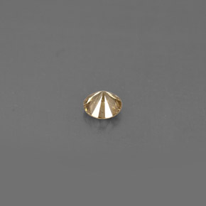 Diamante Champán natural de 0.16 ct, Corte Redondo, VS