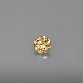 Diamante Champán natural de 0.24 ct, Corte Redondo, VS