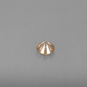 Diamante Champán natural de 0.18 ct, Corte Redondo, VS