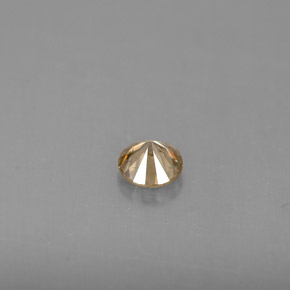 Diamante Champán natural de 0.23 ct, Corte Redondo, VS