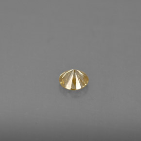 Diamante amarillo natural de 0,19 ct, corte redondo, VS