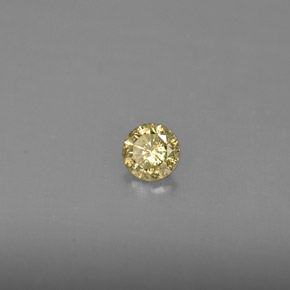 Diamante champán natural de 0,16 ct, corte redondo, VS
