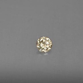 Diamante Champán natural de 0.14 ct, Corte Redondo, VS