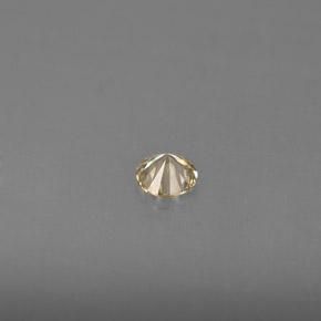 Diamante Champán natural de 0.14 ct, Corte Redondo, VS