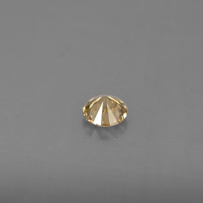 Diamante amarillo natural de 0,22 ct, corte redondo, VS