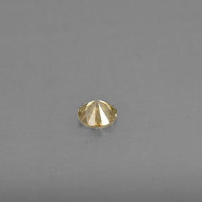 Diamante amarillo natural de 0,14 ct, corte redondo, VS