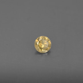 Diamante Champán natural de 0.17 ct, Corte Redondo, VS