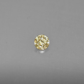 Diamante Champán natural de 0.13 ct, Corte Redondo, VS
